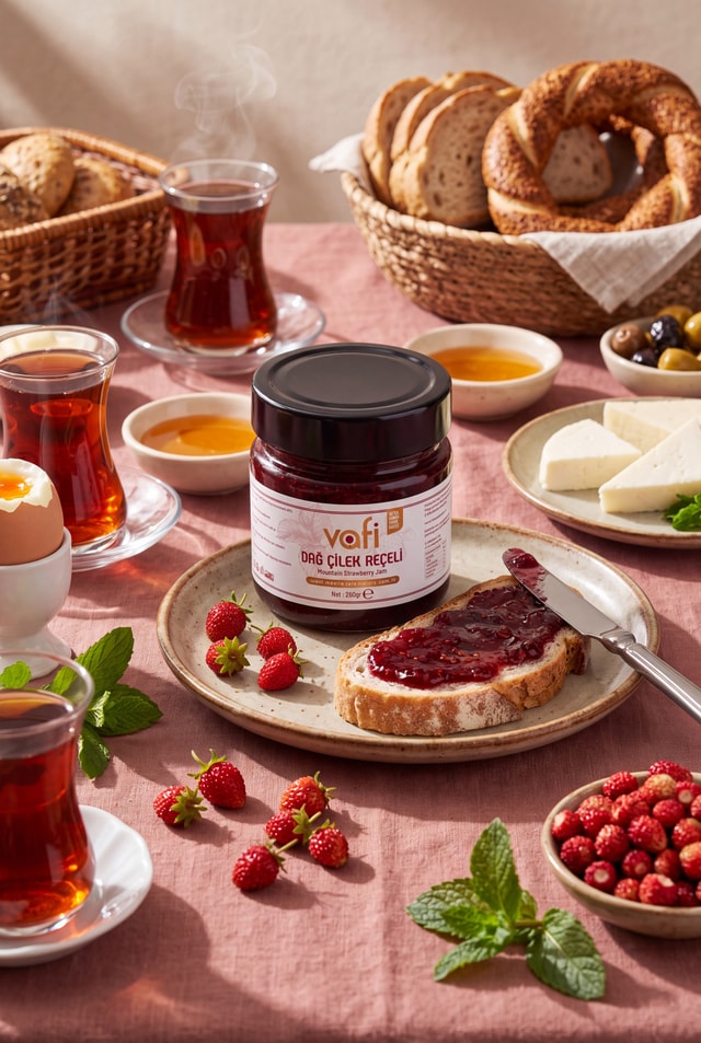 Vafi Şekersiz Dağ Çileği Reçeli 260 gr