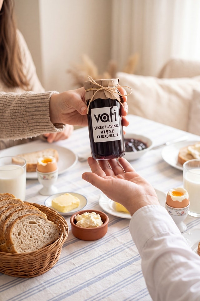 Vafi Şekersiz Vişne Reçeli 300 g