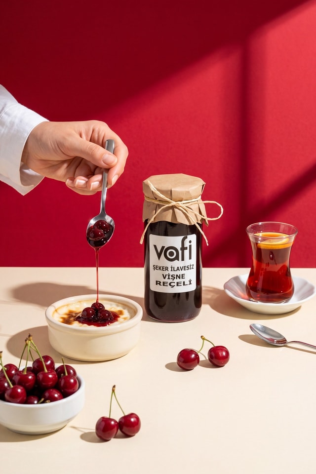 Vafi Şekersiz Vişne Reçeli 300 g