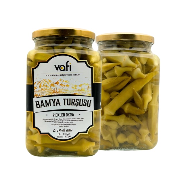 Vafi Turşu Serisi Bamya Turşusu 1000cc-500gr