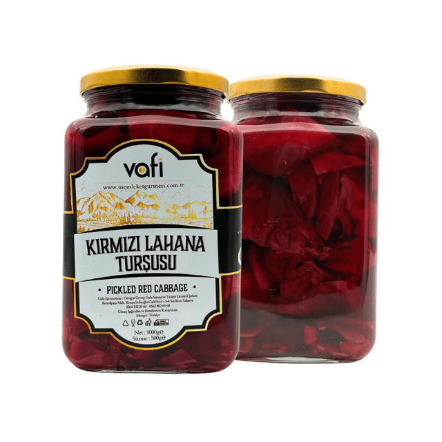 Vafi Turşu Serisi Kırmızı Lahana Turşusu 1000cc-500gr