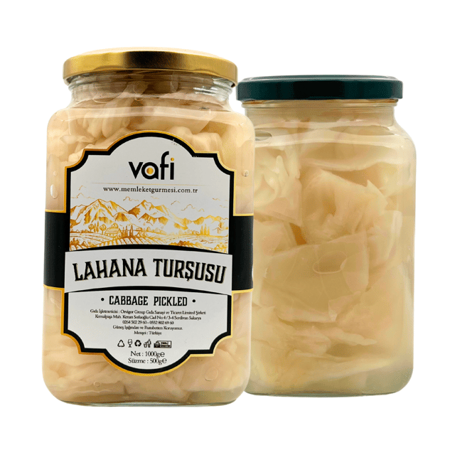 Vafi Turşu Serisi Lahana Turşusu 1000cc-500gr