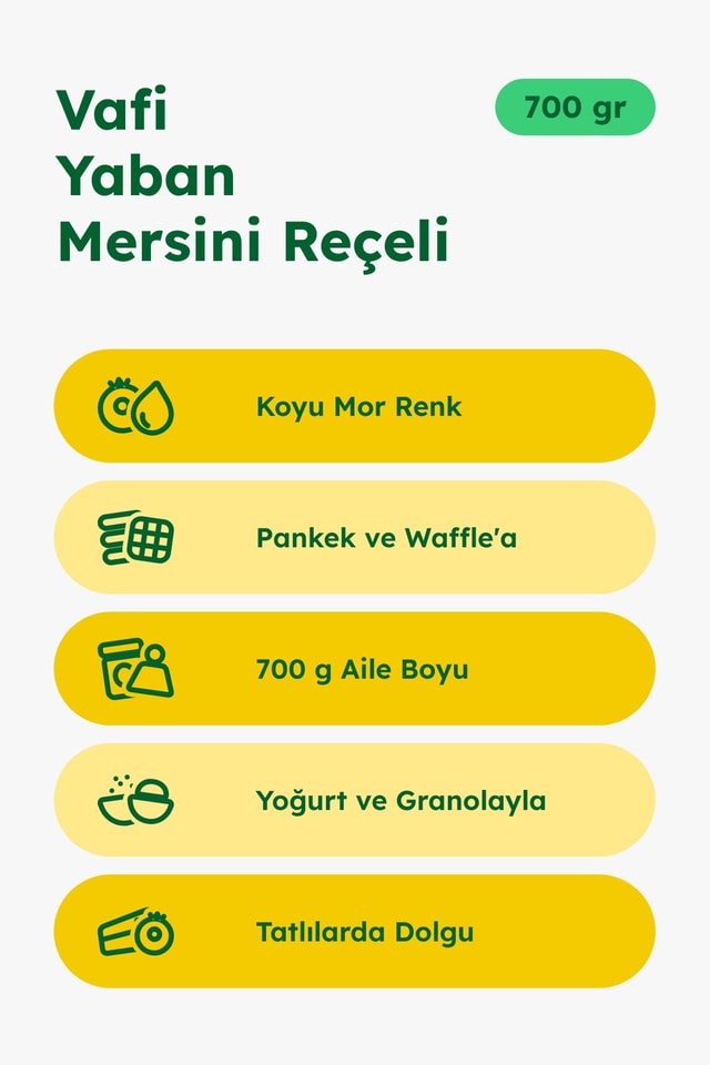 Yaban Mersini Reçeli 700 gr