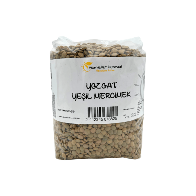 Yozgat Yeşil Mercimek 1000 g