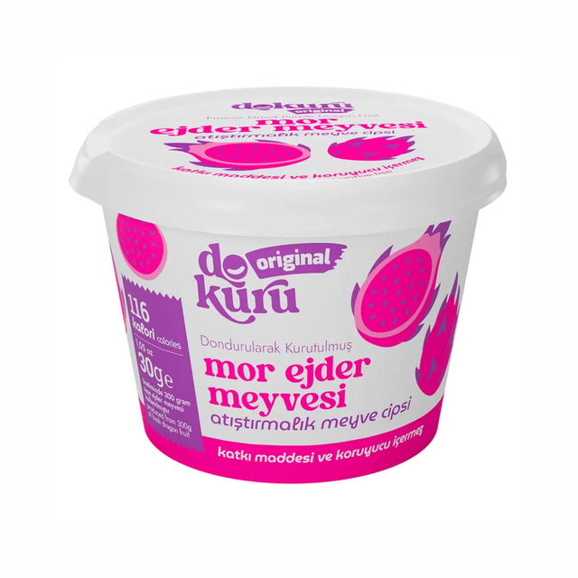 Dokuru Dondurularak Kurutulmuş Mor Ejder Meyvesi 30 grDokuru