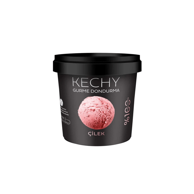 Kechy Gurme Çilekli Dondurma 100 ml