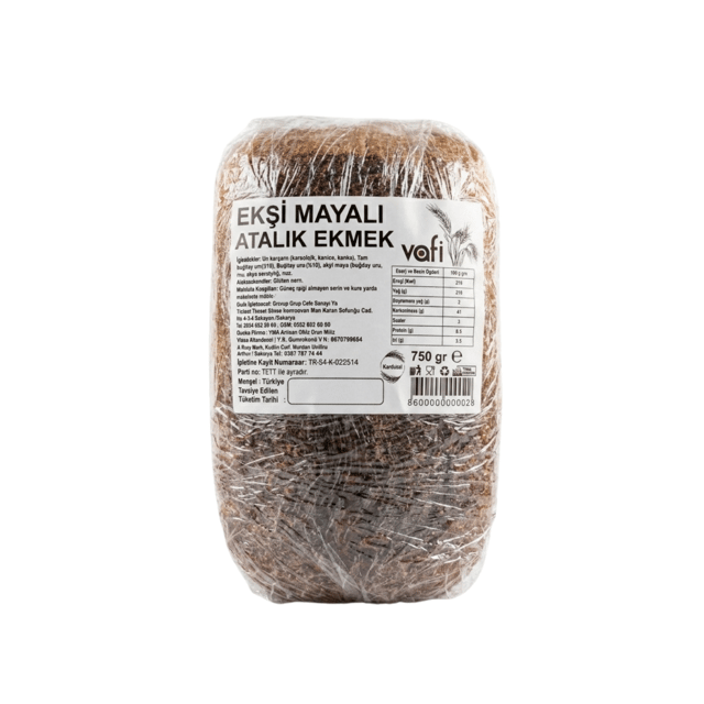 Vafi Ekşi Mayalı Atalık Ekmeği 750 g 1 ADETVafi