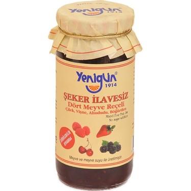 Yenigün Şekersiz Dört Meyve Reçeli 290 grYenigün