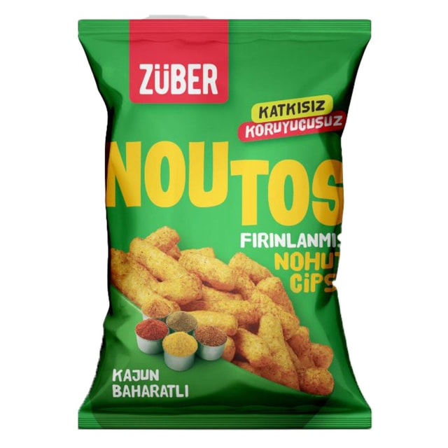 Züber Kajun Baharatlı Fırınlanmış Nohut cipsi 55 grZüber