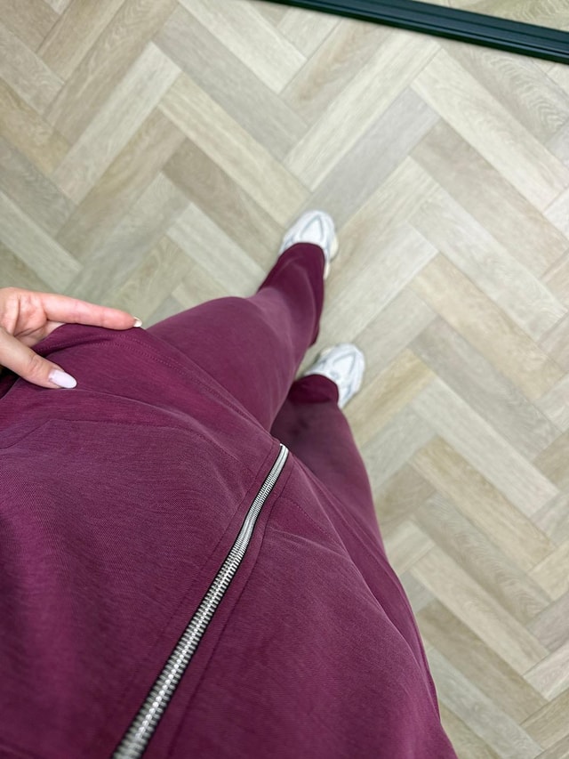 Hilda Kapüşonlu Orj Marka Model Takım Bordo