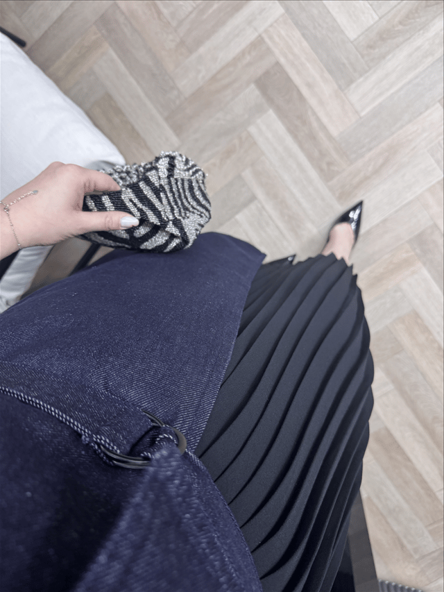 Piliseli Özel Tasarım Denim Elbise