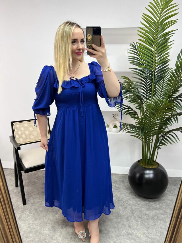 Prenses Model Saks Düz Renk