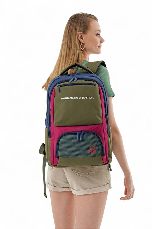Benetton Lisanslı Unisex Okul Sırt Çantası