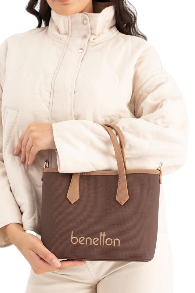 Benetton Logo Detaylı Kadın El Çantası
