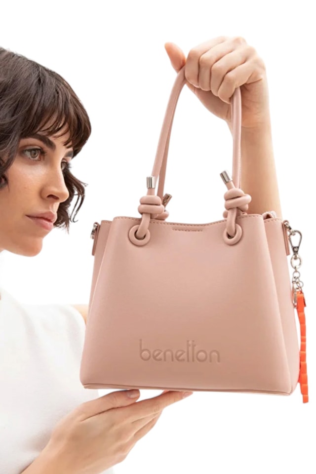 Benetton Logo Detaylı Kadın El Çantası