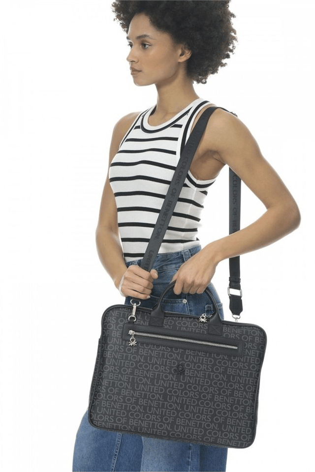 Benetton Monogram Erkek Laptop & Evrak Çantası