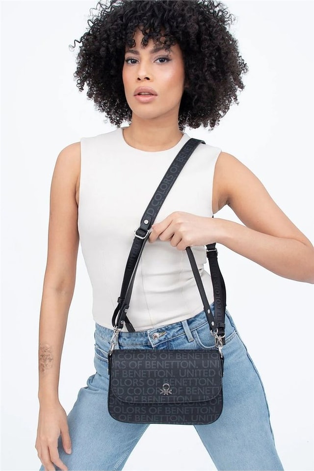 Benetton Monogram Kadın Çapraz Askılı Çanta