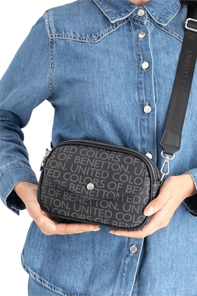 Benetton Monogram Kadın Çapraz Askılı Çanta