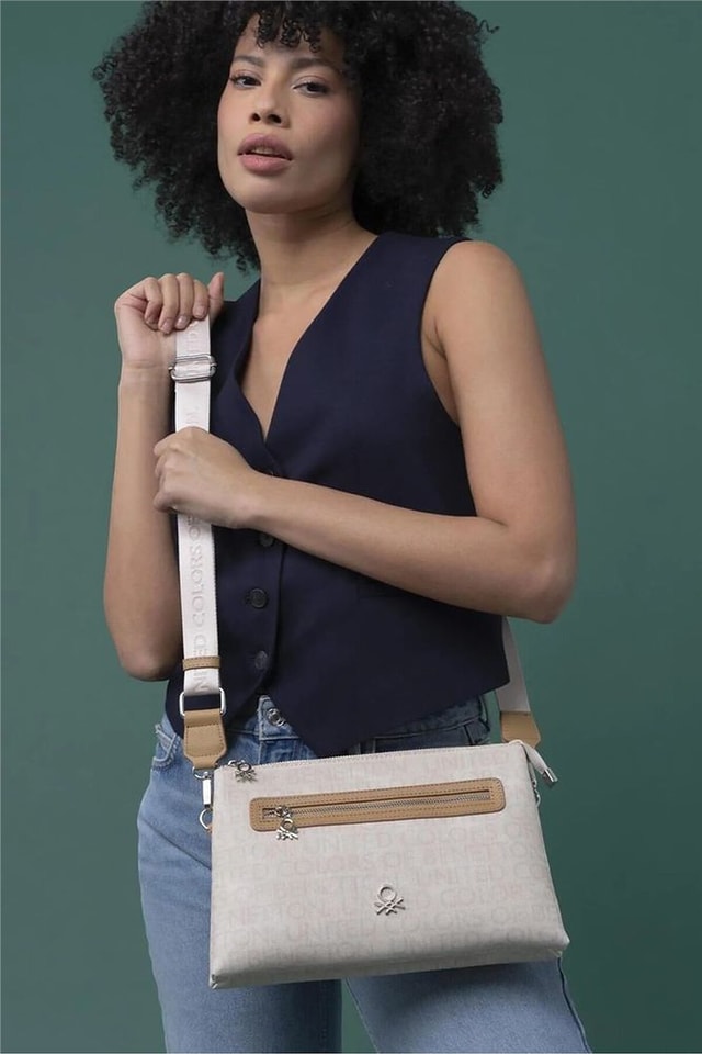 Benetton Monogram Kadın Çapraz Askılı Çanta