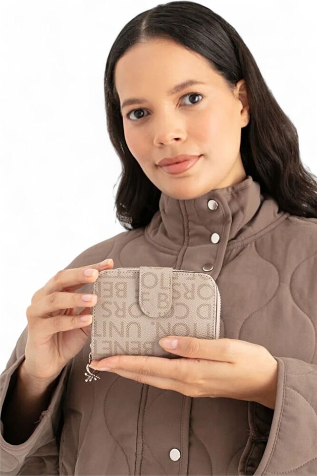 Benetton Monogram Kadın Portföy & Clutch Çanta