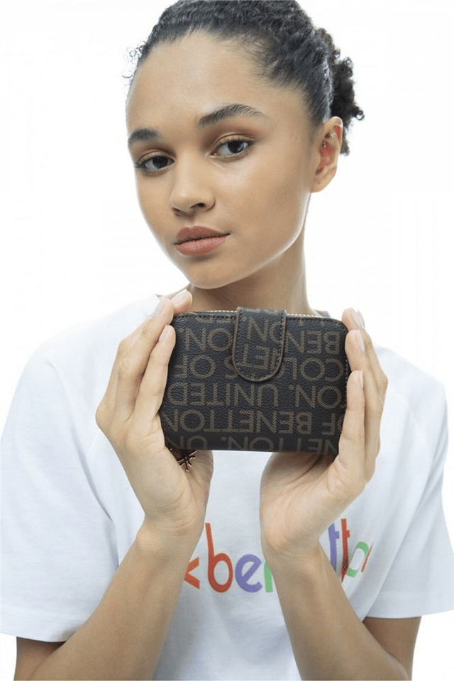 Benetton Monogram Kadın Portföy & Clutch Çanta