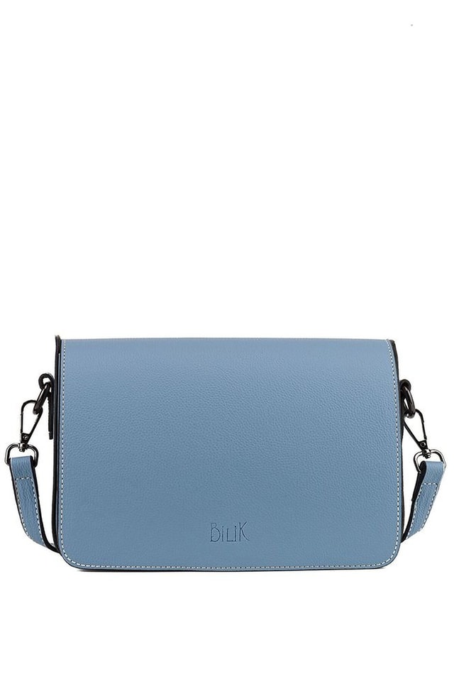 Bilik Deri Logo Detaylı Kadın Çapraz Askılı Çanta
