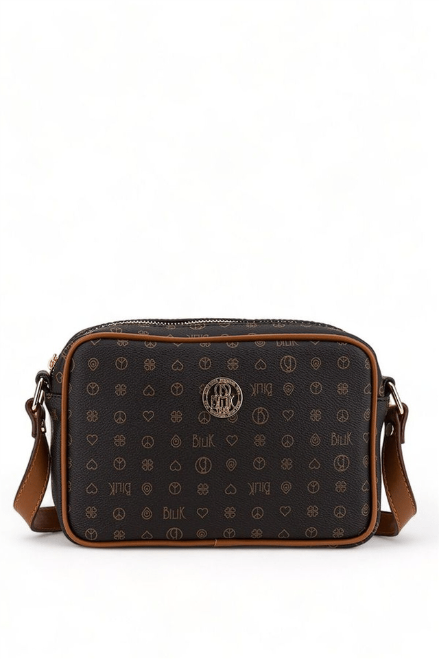 Bilik Deri Monogram Kadın Çapraz Askılı Çanta