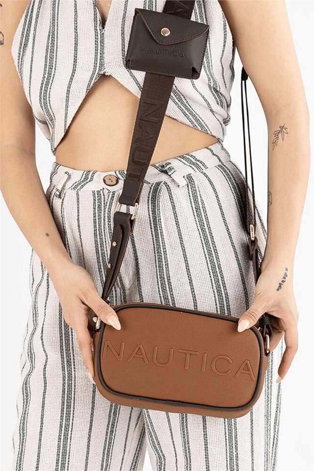 Nautica Logo Detaylı Kadın Çapraz Askılı Çanta