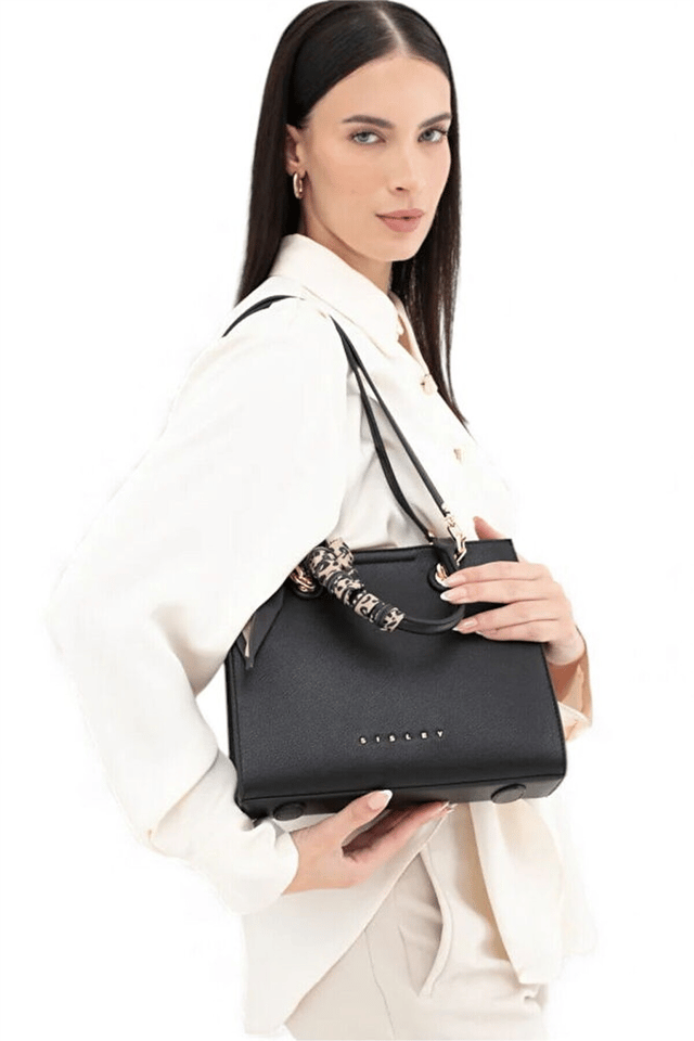 Sisley Logo Detaylı Kadın Omuz Çantası