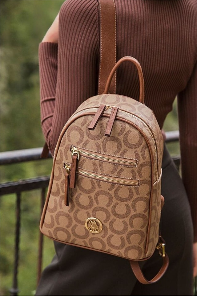 U.S. Polo Assn. Logo Detaylı Kadın Sırt Çantası