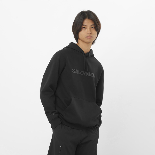 LC2525200-SALOMON BIG LOGO HOODIE M
