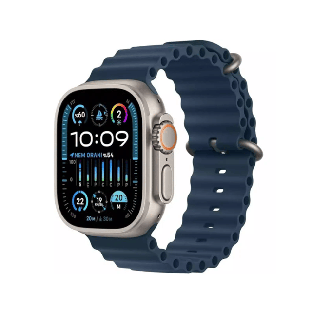 Yenilenmiş Apple Watch Ultra 2 49MM Blue Titanium A Kalite (12 Ay Garantili)
