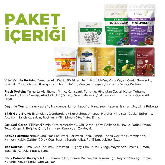 21 Günlük Planlı Hazır Öğün Paketi (2 Ana + 1 Ara Öğün İçerir)