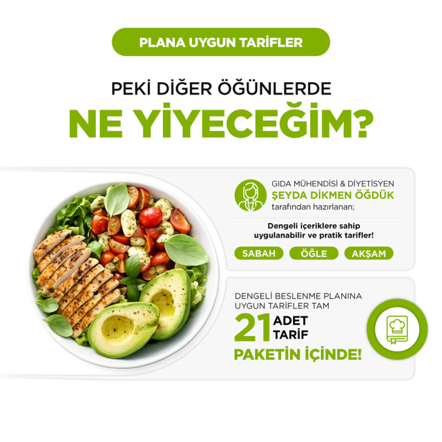 30 Günlük Planlı Hazır Öğün Paketi (Günde 1 Öğün Kolaylığı)