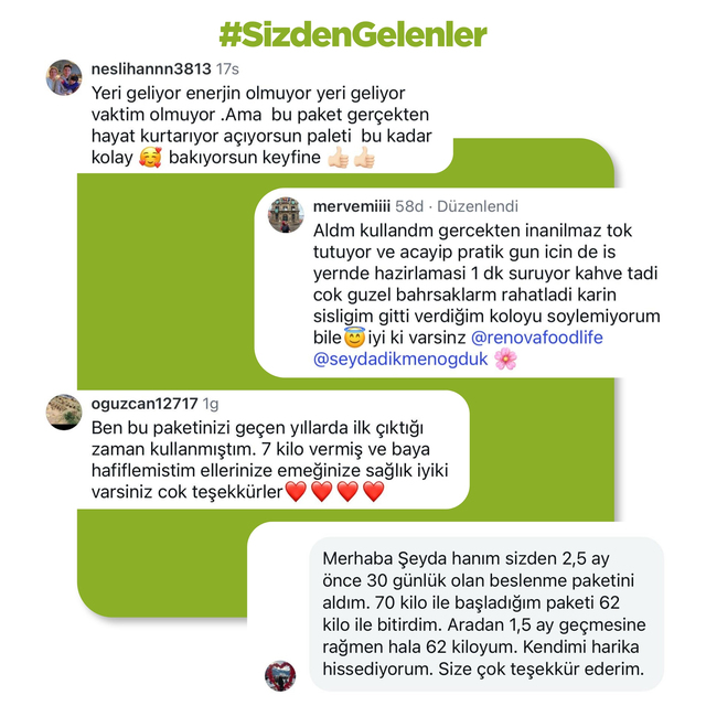 30 Günlük Planlı Hazır Öğün Paketi (Günde 1 Öğün Kolaylığı)