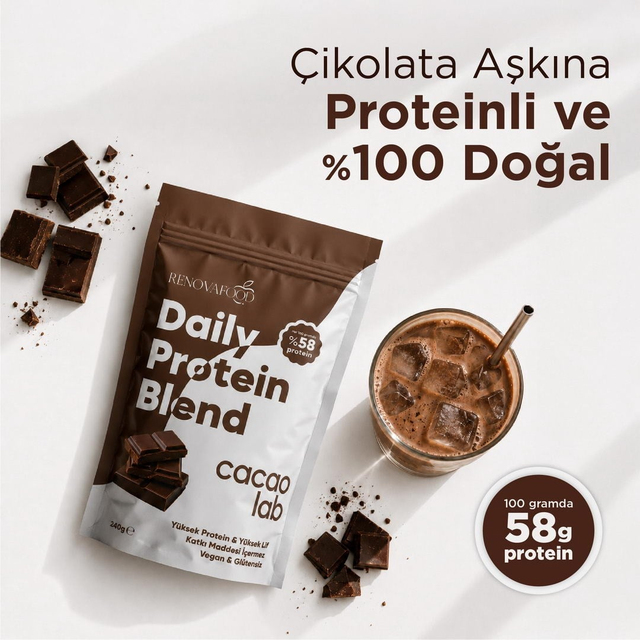 Cacao Lab Bitkisel Protein Karışımı