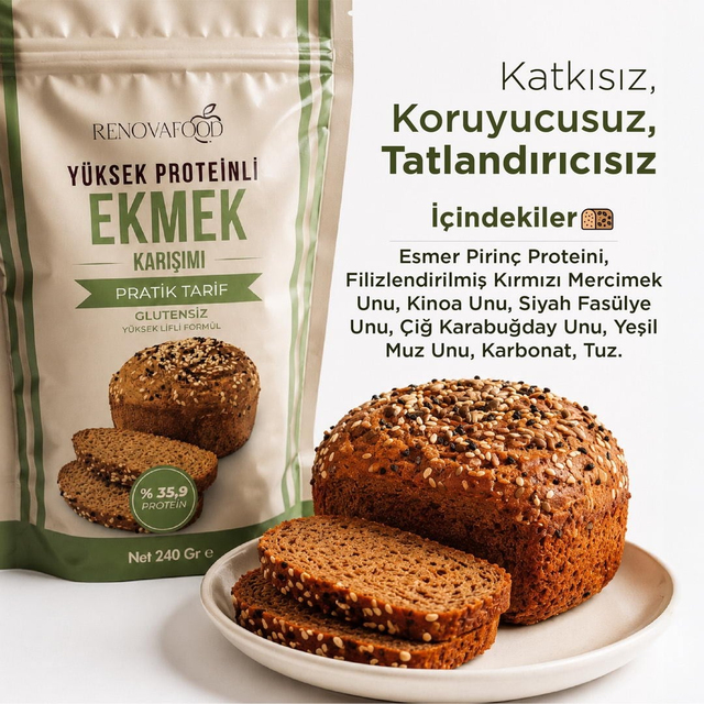 Yüksek Proteinli Ekmek Karışımı