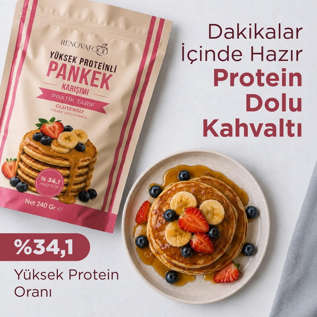 Yüksek Proteinli Pankek Karışımı