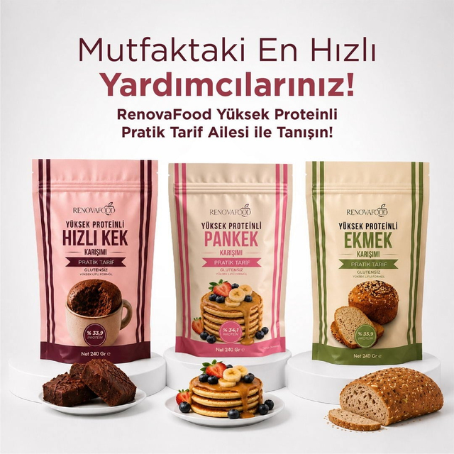 Yüksek Proteinli Pankek Karışımı