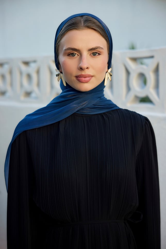 Lacivert Janjan Şal