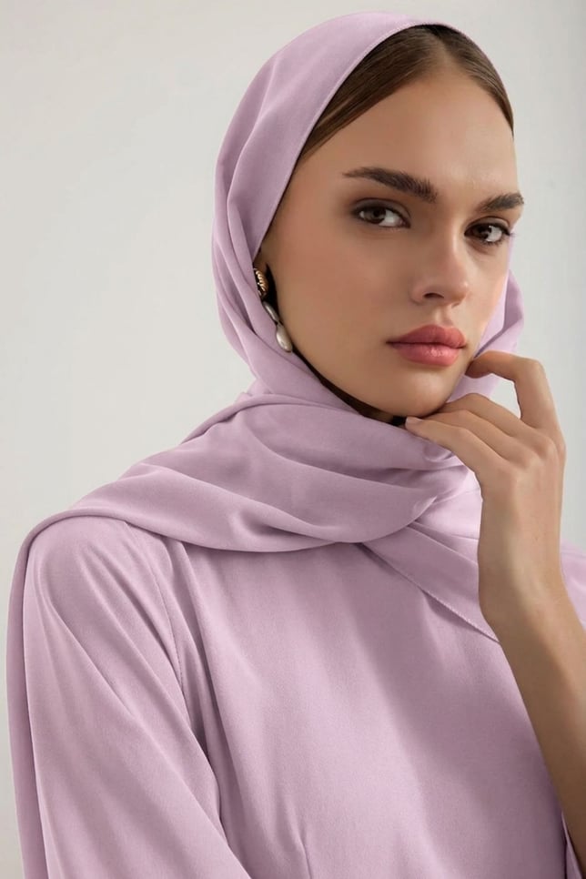 Pudra Kristal Krep Şal