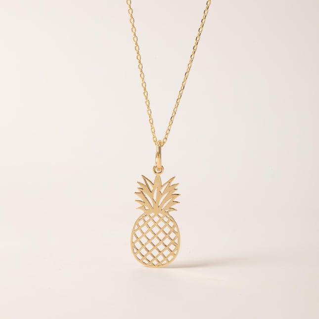 Ananas Altın Kolye