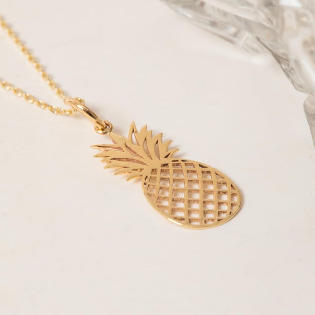 Ananas Altın Kolye
