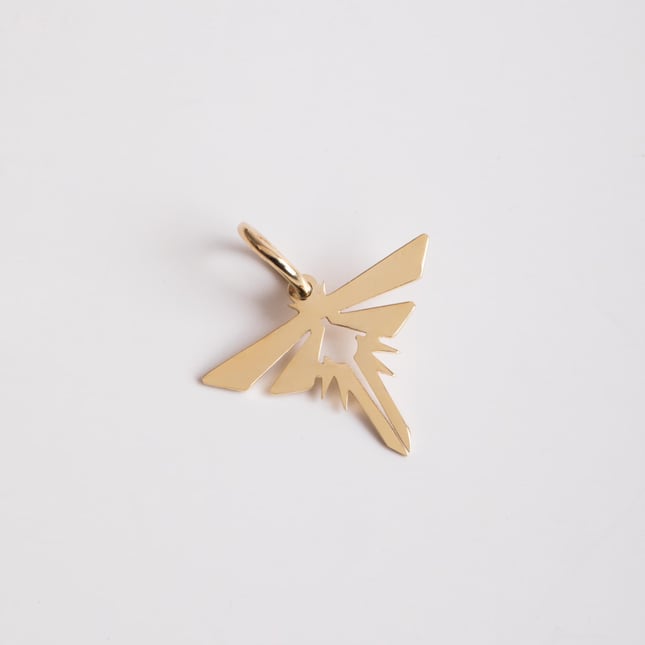 Minimalist Ateş Böceği Altın Kolye