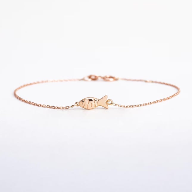 Fish Solid Gold Bracelet