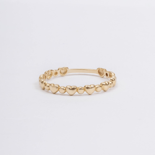Heart Solid Gold Ring