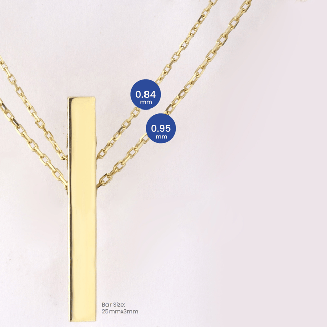 Handwritten Name Solid Gold Necklace