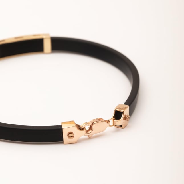 Engraved Solid Gold Bracelet