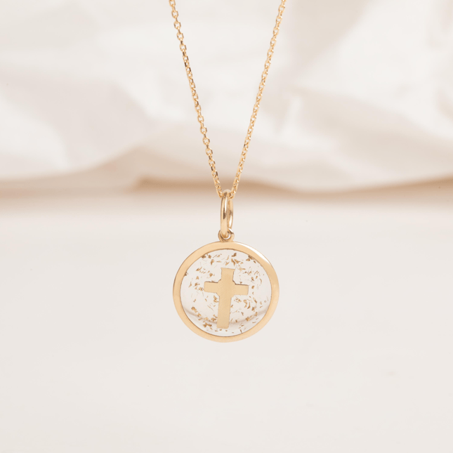 Cross Solid Gold Necklace