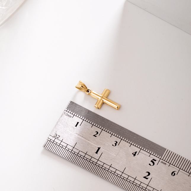 Cross Solid Gold Necklace